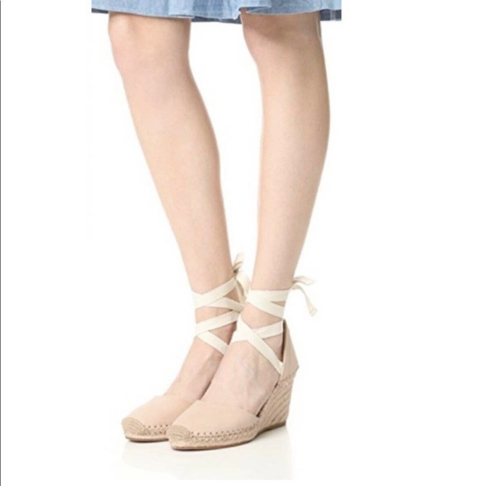 Sam Edelman | Patsy Ankle-wrap Wedge Espadrilles | Tan | 6